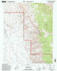 Bee Springs Canyon California Historical topographic map, 1:24000 scale, 7.5 X 7.5 Minute, Year 1994