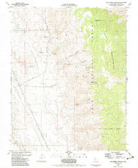 Bee Springs Canyon California Historical topographic map, 1:24000 scale, 7.5 X 7.5 Minute, Year 1982