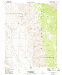 Bee Springs Canyon California Historical topographic map, 1:24000 scale, 7.5 X 7.5 Minute, Year 1982