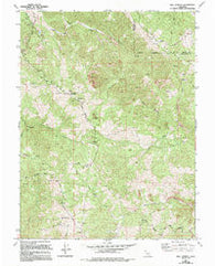 Bell Springs California Historical topographic map, 1:24000 scale, 7.5 X 7.5 Minute, Year 1969