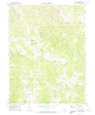 Bell Springs California Historical topographic map, 1:24000 scale, 7.5 X 7.5 Minute, Year 1969