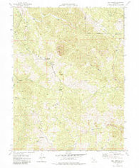 Bell Springs California Historical topographic map, 1:24000 scale, 7.5 X 7.5 Minute, Year 1969
