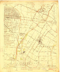 Bell California Historical topographic map, 1:24000 scale, 7.5 X 7.5 Minute, Year 1925
