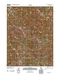 Bell Springs California Historical topographic map, 1:24000 scale, 7.5 X 7.5 Minute, Year 2012