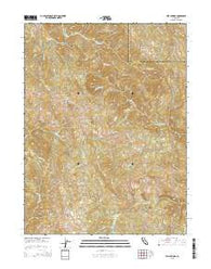 Bell Springs California Current topographic map, 1:24000 scale, 7.5 X 7.5 Minute, Year 2015