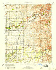 Bellota California Historical topographic map, 1:62500 scale, 15 X 15 Minute, Year 1939