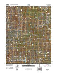Ben Hur California Historical topographic map, 1:24000 scale, 7.5 X 7.5 Minute, Year 2012