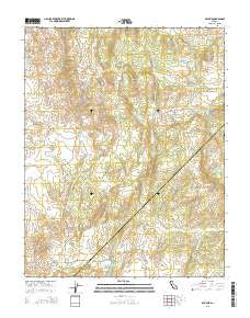 Ben Hur California Current topographic map, 1:24000 scale, 7.5 X 7.5 Minute, Year 2015
