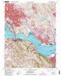 Benicia California Historical topographic map, 1:24000 scale, 7.5 X 7.5 Minute, Year 1959