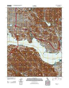 Benicia California Historical topographic map, 1:24000 scale, 7.5 X 7.5 Minute, Year 2012