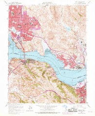 Benicia California Historical topographic map, 1:24000 scale, 7.5 X 7.5 Minute, Year 1959