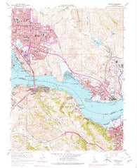 Benicia California Historical topographic map, 1:24000 scale, 7.5 X 7.5 Minute, Year 1959