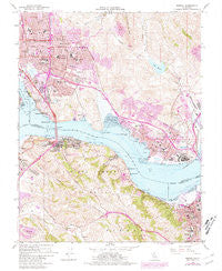 Benicia California Historical topographic map, 1:24000 scale, 7.5 X 7.5 Minute, Year 1959