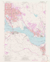 Benicia California Historical topographic map, 1:24000 scale, 7.5 X 7.5 Minute, Year 1959