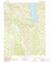 Benmore Canyon California Historical topographic map, 1:24000 scale, 7.5 X 7.5 Minute, Year 1989