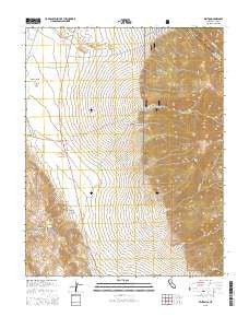 Benton California Current topographic map, 1:24000 scale, 7.5 X 7.5 Minute, Year 2015