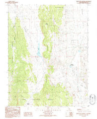 Benton Hot Springs California Historical topographic map, 1:24000 scale, 7.5 X 7.5 Minute, Year 1986