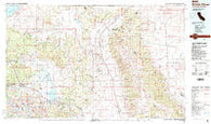 Benton Range California Historical topographic map, 1:100000 scale, 30 X 60 Minute, Year 1988