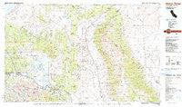 Benton Range California Historical topographic map, 1:100000 scale, 30 X 60 Minute, Year 1988
