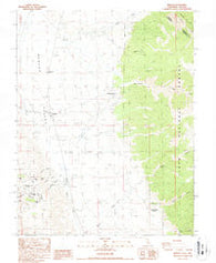 Benton California Historical topographic map, 1:24000 scale, 7.5 X 7.5 Minute, Year 1987