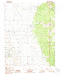 Benton California Historical topographic map, 1:24000 scale, 7.5 X 7.5 Minute, Year 1987