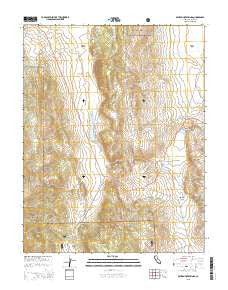 Benton Hot Springs California Current topographic map, 1:24000 scale, 7.5 X 7.5 Minute, Year 2015