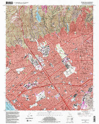 Beverly Hills California Historical topographic map, 1:24000 scale, 7.5 X 7.5 Minute, Year 1995