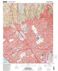 Beverly Hills California Historical topographic map, 1:24000 scale, 7.5 X 7.5 Minute, Year 1995