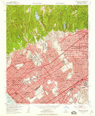 Beverly Hills California Historical topographic map, 1:24000 scale, 7.5 X 7.5 Minute, Year 1950