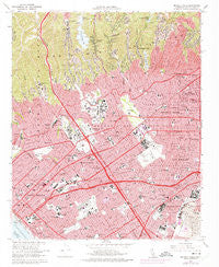 Beverly Hills California Historical topographic map, 1:24000 scale, 7.5 X 7.5 Minute, Year 1966