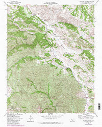 Bickmore Canyon California Historical topographic map, 1:24000 scale, 7.5 X 7.5 Minute, Year 1968