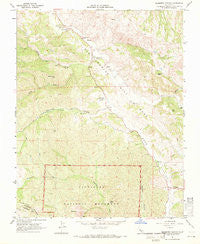 Bickmore Canyon California Historical topographic map, 1:24000 scale, 7.5 X 7.5 Minute, Year 1968