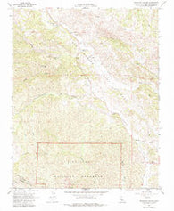 Bickmore Canyon California Historical topographic map, 1:24000 scale, 7.5 X 7.5 Minute, Year 1968