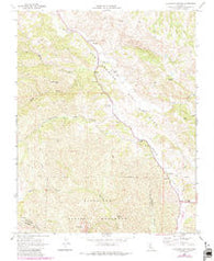 Bickmore Canyon California Historical topographic map, 1:24000 scale, 7.5 X 7.5 Minute, Year 1968