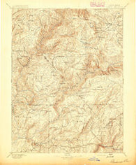 Bidwell Bar California Historical topographic map, 1:125000 scale, 30 X 30 Minute, Year 1895