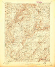 Bidwell Bar California Historical topographic map, 1:125000 scale, 30 X 30 Minute, Year 1895