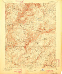 Bidwell Bar California Historical topographic map, 1:125000 scale, 30 X 30 Minute, Year 1897