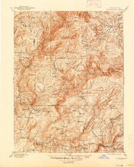 Bidwell Bar California Historical topographic map, 1:125000 scale, 30 X 30 Minute, Year 1897