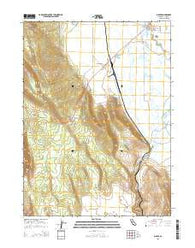 Bieber California Current topographic map, 1:24000 scale, 7.5 X 7.5 Minute, Year 2015