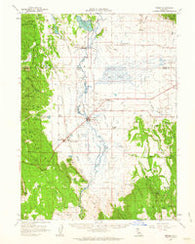 Bieber California Historical topographic map, 1:62500 scale, 15 X 15 Minute, Year 1961