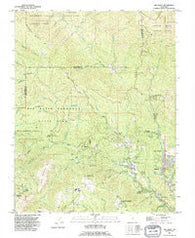 Big Basin California Historical topographic map, 1:24000 scale, 7.5 X 7.5 Minute, Year 1991
