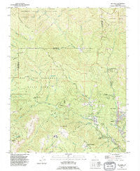 Big Basin California Historical topographic map, 1:24000 scale, 7.5 X 7.5 Minute, Year 1991