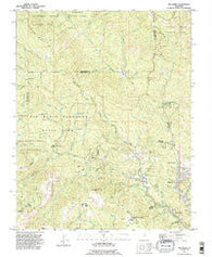 Big Basin California Historical topographic map, 1:24000 scale, 7.5 X 7.5 Minute, Year 1991