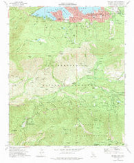 Big Bear Lake California Historical topographic map, 1:24000 scale, 7.5 X 7.5 Minute, Year 1970