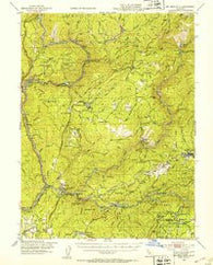 Big Bend Mtn California Historical topographic map, 1:62500 scale, 15 X 15 Minute, Year 1948