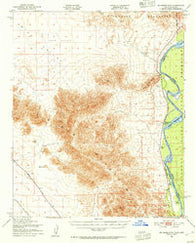 Big Maria Mts California Historical topographic map, 1:62500 scale, 15 X 15 Minute, Year 1951