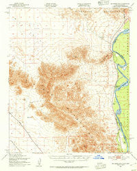 Big Maria Mts California Historical topographic map, 1:62500 scale, 15 X 15 Minute, Year 1951