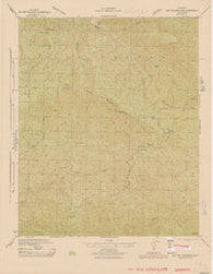 Big Pine Mountain California Historical topographic map, 1:31680 scale, 7.5 X 7.5 Minute, Year 1943