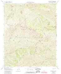 Big Pine Mtn California Historical topographic map, 1:24000 scale, 7.5 X 7.5 Minute, Year 1964