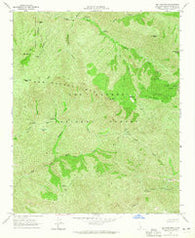 Big Pine Mtn California Historical topographic map, 1:24000 scale, 7.5 X 7.5 Minute, Year 1964